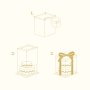 T�rtkartong - Genomskinlig - Extra h�g - 25x25x33 cm