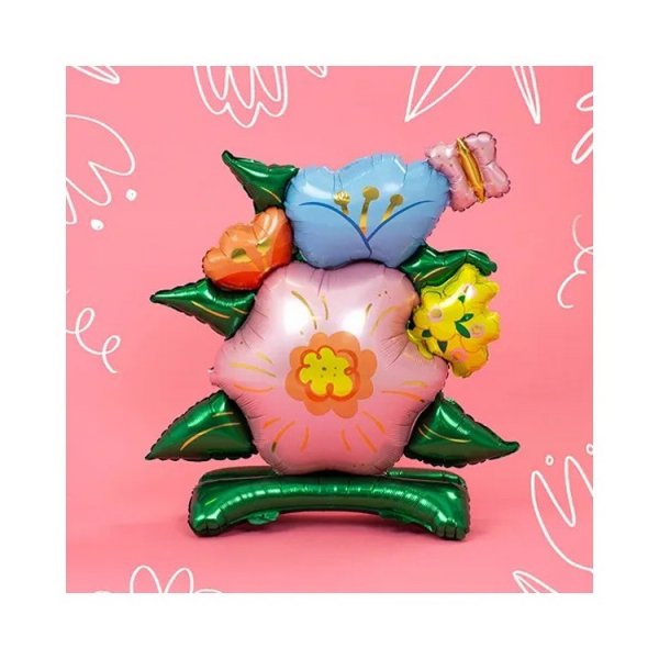St�ende Folieballong Blommor