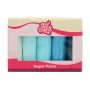 Sugarpaste/Sockerpasta - Mixpack - Blå - FunCakes - 5x100g Sugarpaste/Sockerpasta - Mixpack - Blå - FunCakes - 5x100g
