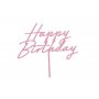 Cake Topper - Happy Birthday - Akryl - Rosa Cake Topper - Happy Birthday - Akryl - Rosa