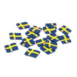 Konfetti - Trä- Svenska flaggan Konfetti - Trä- Svenska flaggan