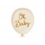 Papperstallrikar Ballonger Oh Baby