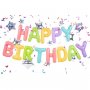 Folieballonger Set - Happy Birthday - Bokst�ver