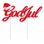 T�rtdekoration - God Jul - R�d