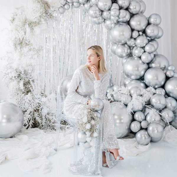 Chromeballong - 60cm - Silver Chromeballong - 60cm - Silver