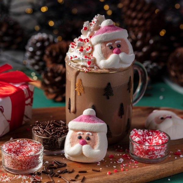 Dekoration till varm choklad - Tomte - Strssel - PME