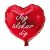 Folieballong - Hjärta - Jag älskar dig