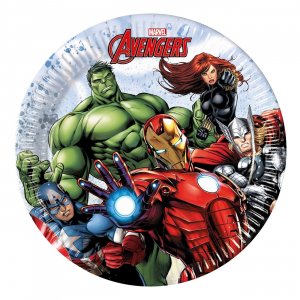 Papptallrikar Avengers Infinity Stones 20 cm - 8-pack