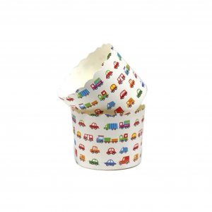 Stabila muffinsformar - Bilar - 50-pack