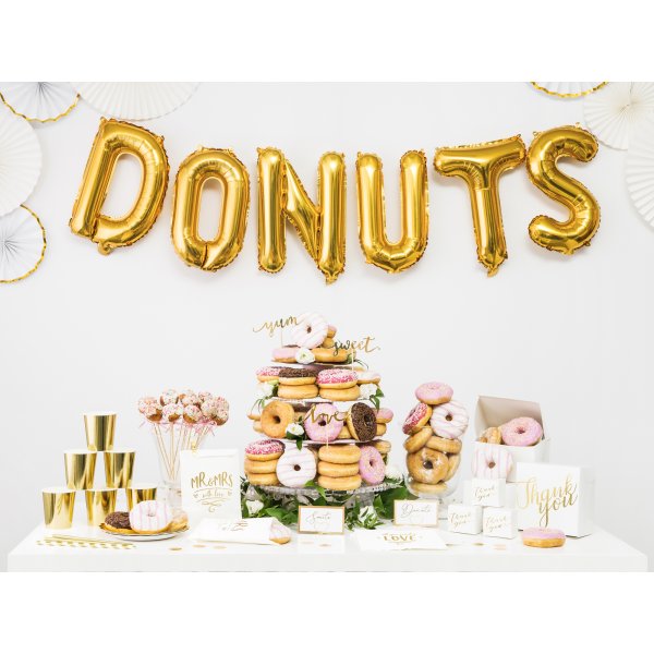 Bokstavsballonger - Guld - 35 cm