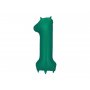 Sifferballong - Bottle Green - 86 cm - Siffra: 1