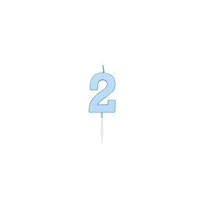 T�rtljus - Pastell Bl� - 4,5 cm