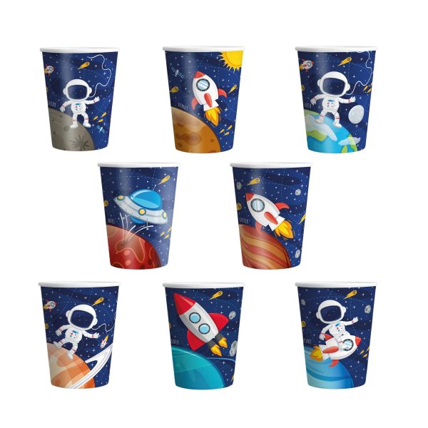 Pappmuggar - Space Cosmos - 8-pack