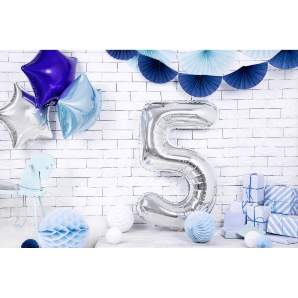 Sifferballong - Silver - 86 cm