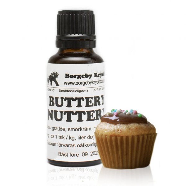 Arom - Borgeby Kryddgård - Buttery Nuttery - 25 ml Arom - Borgeby Kryddgård - Buttery Nuttery - 25 ml