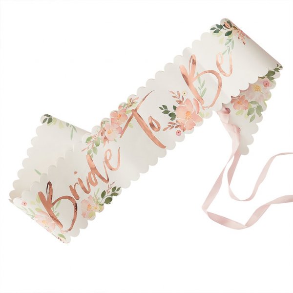 Sash - Bride to be - Floral hen