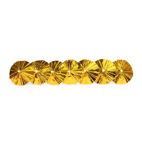 Drinkparasoller - Guld Metallic - 10-pack