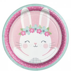 Papptallrikar - Runda - Birthday Bunny - 8-pack Papptallrikar - Runda - Birthday Bunny - 8-pack