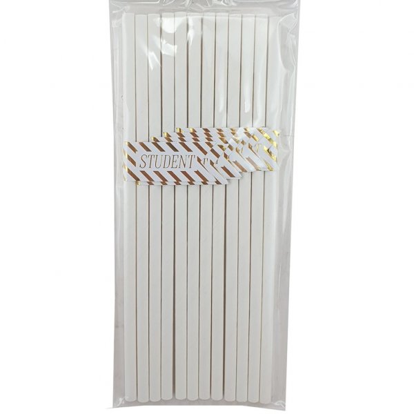 Sugrör - Student - Guld - 12-pack Sugrör - Student - Guld - 12-pack