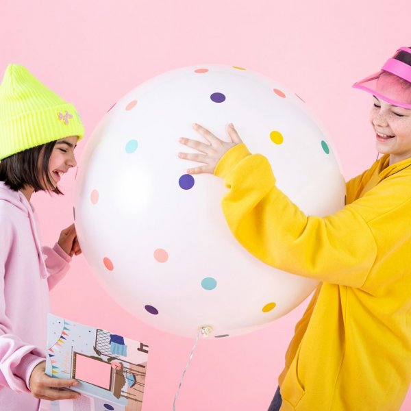 Vggstickers - Dots - Bl/Gul/Rosa