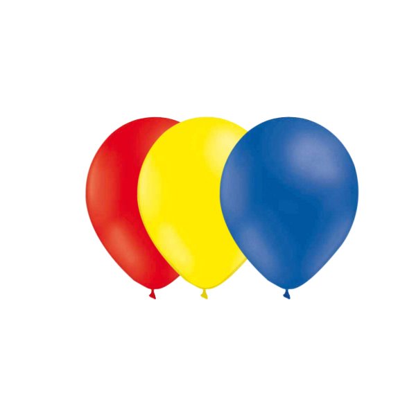 Ballonger - Mix - R�d/Ljusgul/Bl� - 15-pack