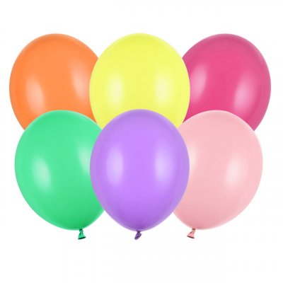 Pastellballonger - Premium 27 cm - Pastellmix Klar - 10-pack