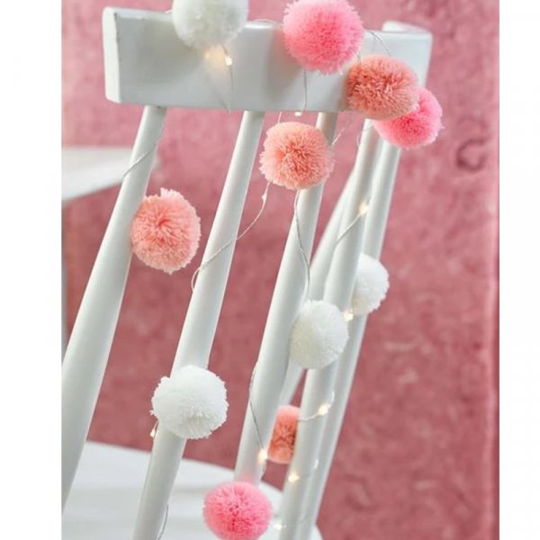 Ljusslinga - Pom Poms - We Love Pink Ljusslinga - Pom Poms - We Love Pink