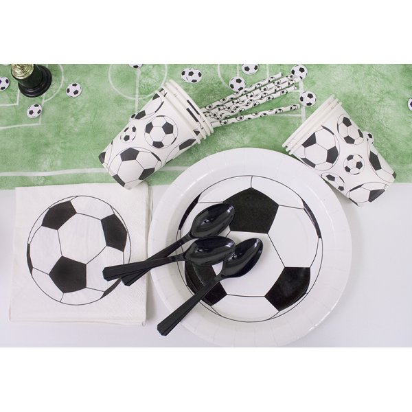 Papptallrikar - Fotboll - 10-pack Papptallrikar - Fotboll - 10-pack