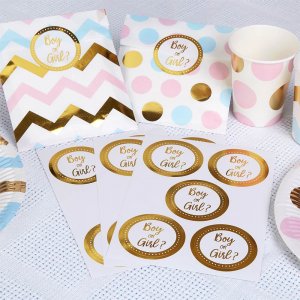 Stickers - Boy or girl - Guld - 25-pack Stickers - Boy or girl - Guld - 25-pack