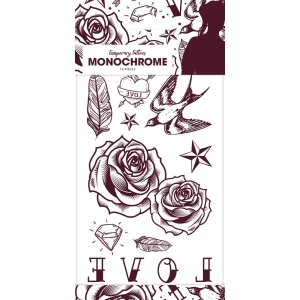 Tatueringar - Monochrome Love - 10-pack