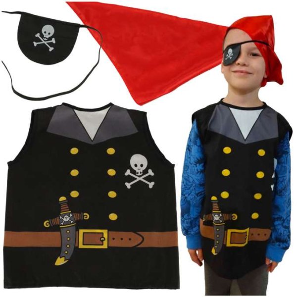 Piratkostym Barn 3-8 år 53x47 cm - Utklädnad Piratkostym Barn 3-8 år 53x47 cm - Utklädnad