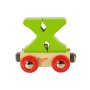 T�gbokstav i tr� - Diverse f�rger - Bokstav: X