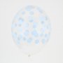 Ballonger - Printed Confetti - Ljusbl - 5-pack