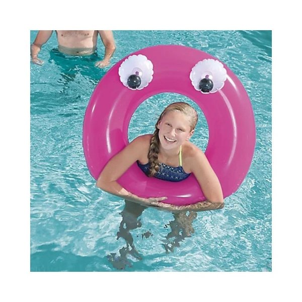 Badring med �gon 91 cm - rosa
