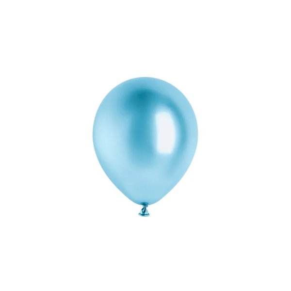 Ballonger - Glossy - Bl� - 12 cm - 50-pack