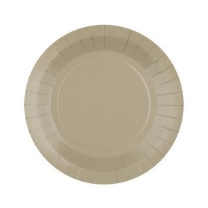 Papperstallrikar Taupe / Beige
