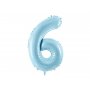 Sifferballong 0-9, pastellbl� 86cm
