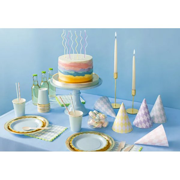 Trtljus - Swirl - Pastellmix - 8-pack