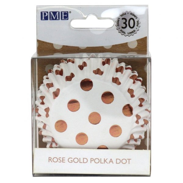 Muffinsformar - Prickiga - Metallic/Roséguld - 30-pack Muffinsformar - Prickiga - Metallic/Roséguld - 30-pack