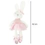 Mjukisdjur Kanin i rosa kl�nning 42 cm