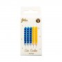 T�rtljus - Bl�/Gul - 10-pack