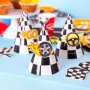 Partyhattar - Racing - 6-pack - Med namnlapp