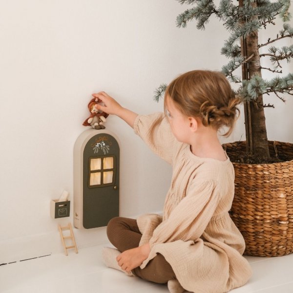 Nissedörr med LED-ljus - Grön - FABELAB Nissedörr med LED-ljus - Grön - FABELAB