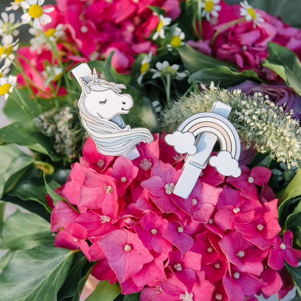 Sm kldnypor - Unicorn & Rainbow - 6-pack