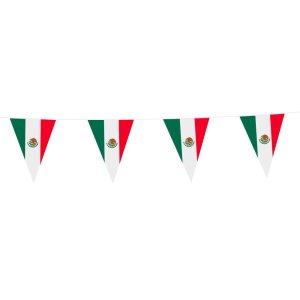 Flaggirlang - Mexiko - 20x30 cm flaggor - 10 m