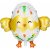 Folieballong - Kyckling - 78,5x64,5cm