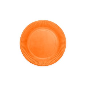 Papptallrikar - Orange - 18 cm - 8-pack