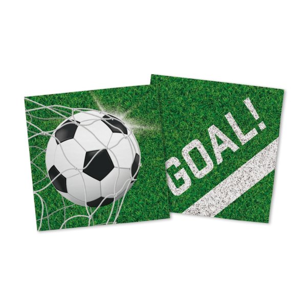Servetter - Fotboll - Goal! - 33x33 cm - 20 st Servetter - Fotboll - Goal! - 33x33 cm - 20 st