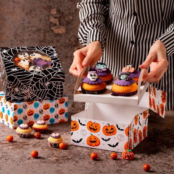 L�da till 4 cupcakes - Halloween