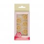 T�rtdekorationer Marsipan Vita Rosor